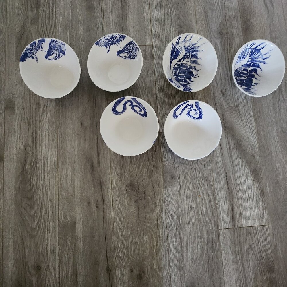 Vietri costiera cereal / fruit bowl set of 6